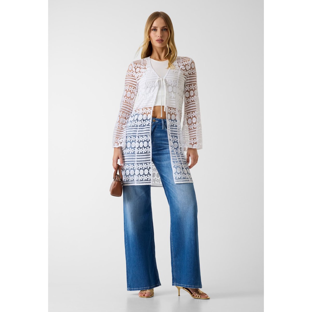 Blouse En Dentelle blanc, GUESS