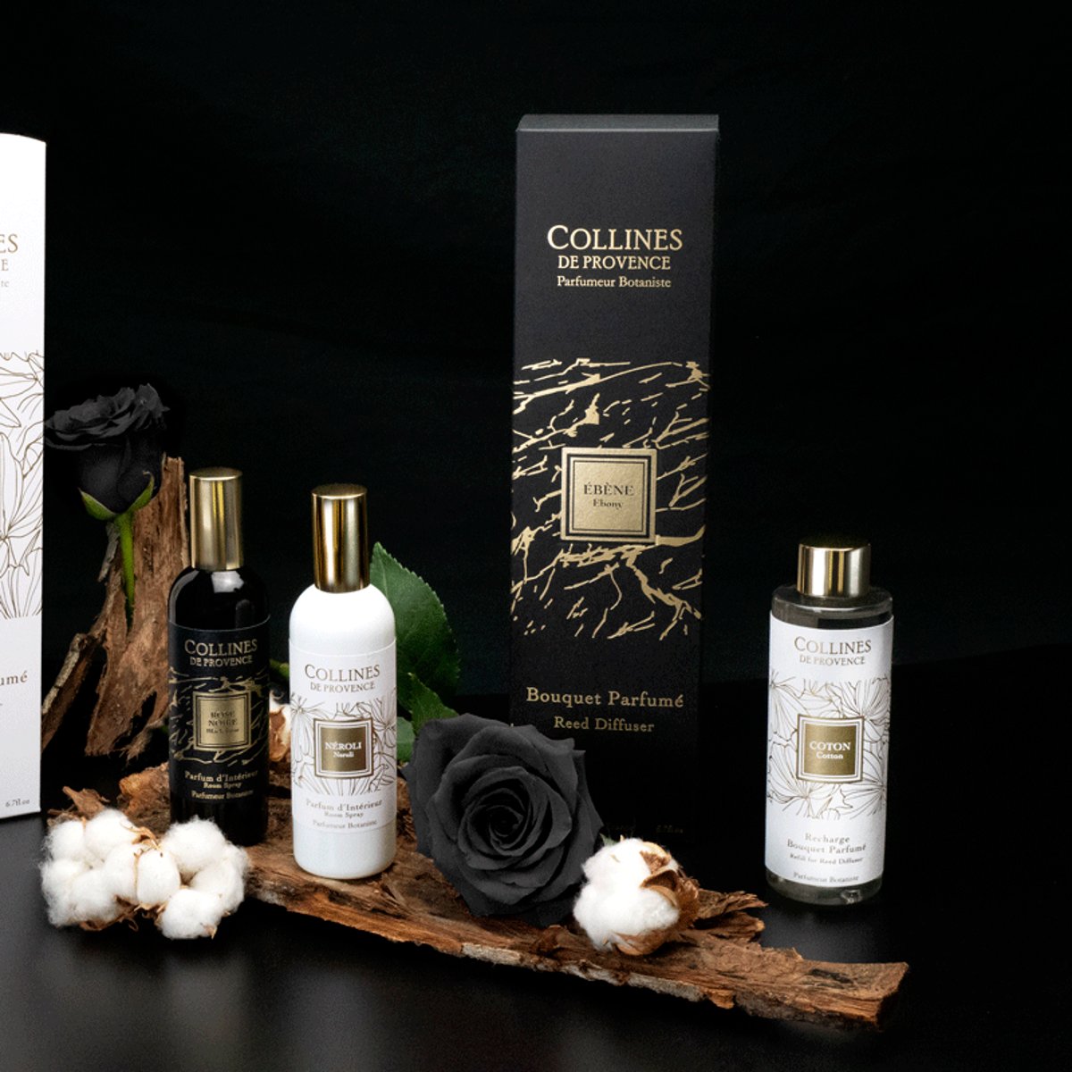 Recharge Diffuseur de parfum COTON blanc, COLLINES DE PROVENCE