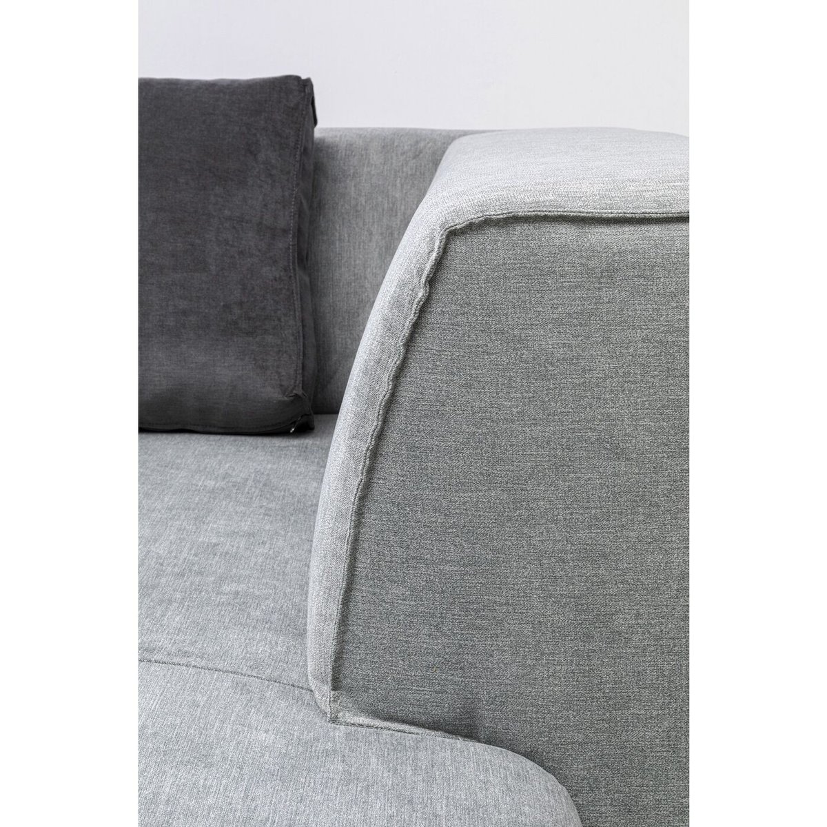 Méridienne d'angle de canapé, INFINITY gris, KARE DESIGN