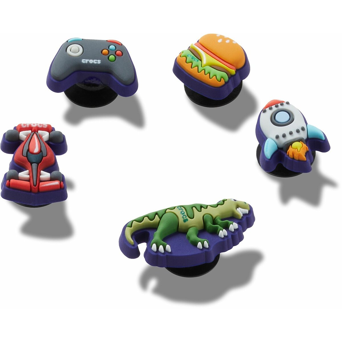 Set of 5 Tiny Boy Favourites Jibbitz multi-coloured, CROCS
