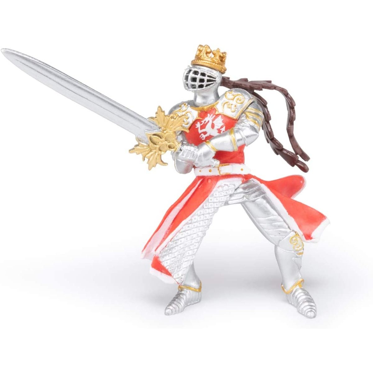 Figurine Roi au dragon à l'épée rouge, PAPO
