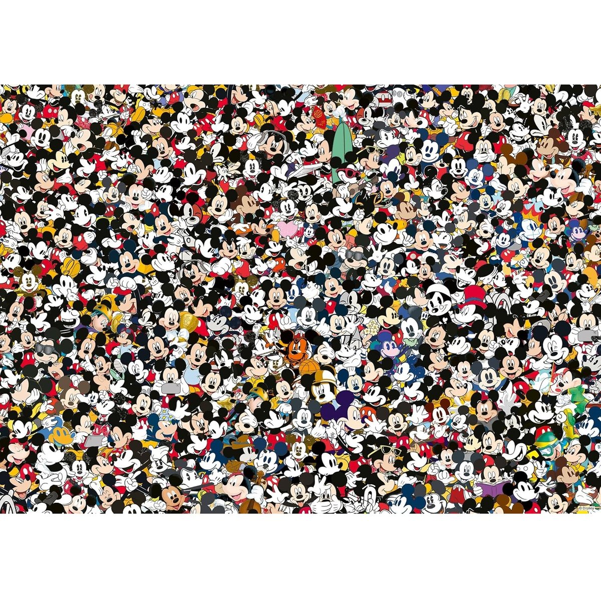 Challenge Puzzle Mickey Mouse 1000 pièces blanc, RAVENSBURGER