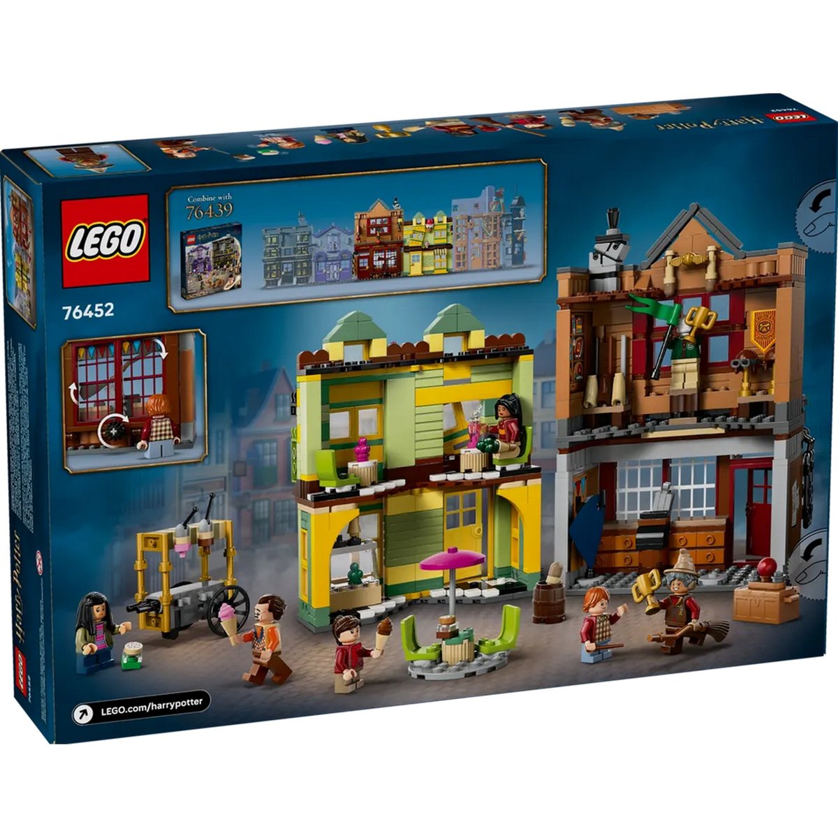 LEGO Harry Potter : Magasin de Quidditch et Glacier Florian Fortarôme - Set Magique 76452 multicolore, LEGO
