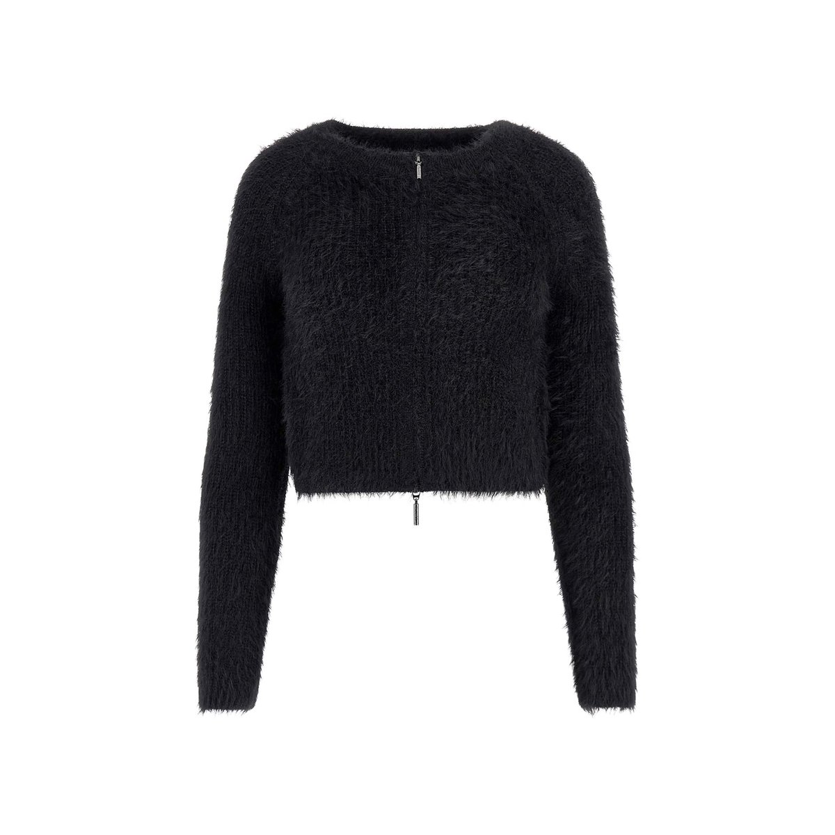 Cardigan Glissière Frontale noir, GUESS