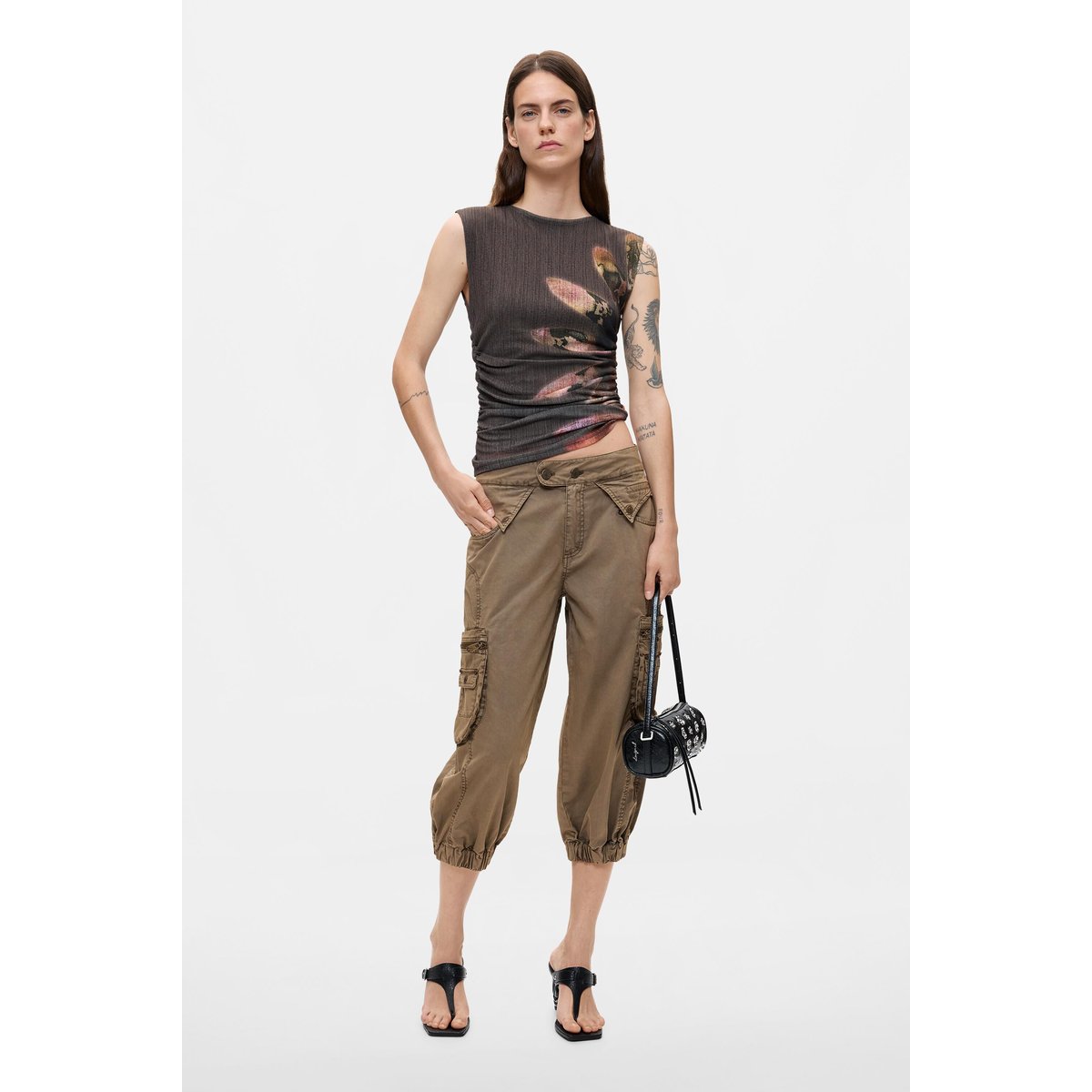 Débardeur en maille noir, DESIGUAL