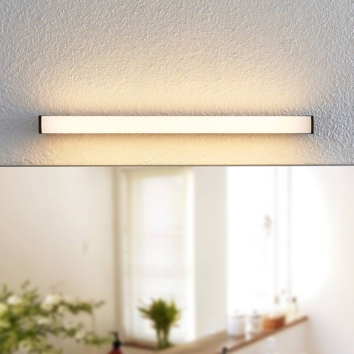 Applique en aluminium moderneLED, Ulisan noir mat, blanc, LINDBY