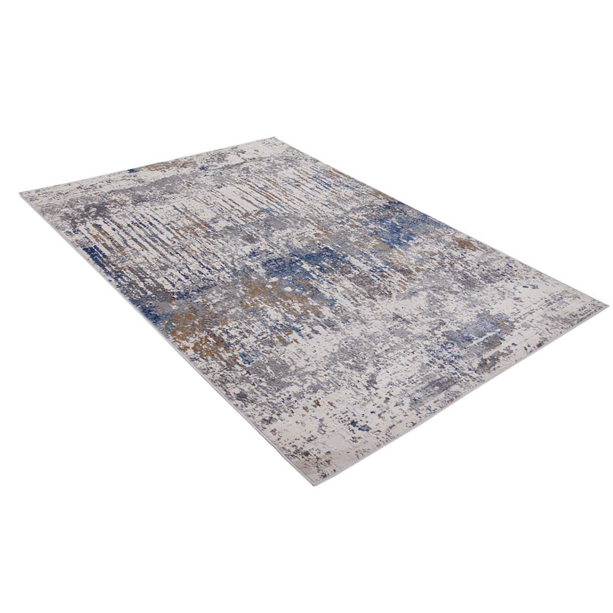 Tapis moderne tissé plat GLIMSON bleu, NOVATREND