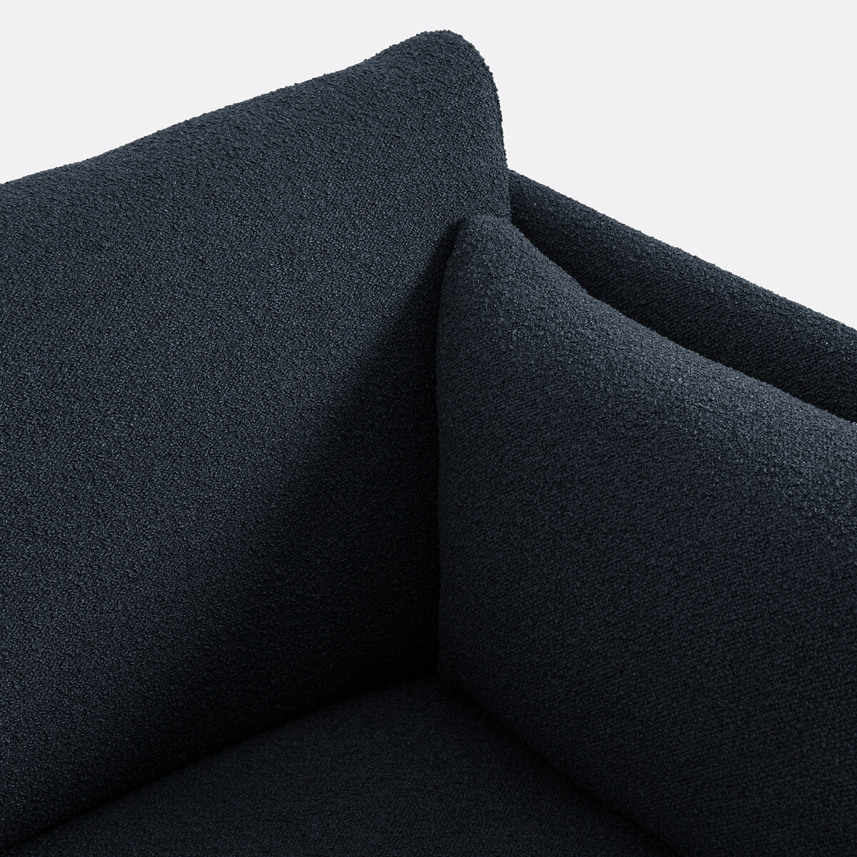 Fauteuil, en bouclette fine, VICTOR bleu, LA REDOUTE INTERIEURS