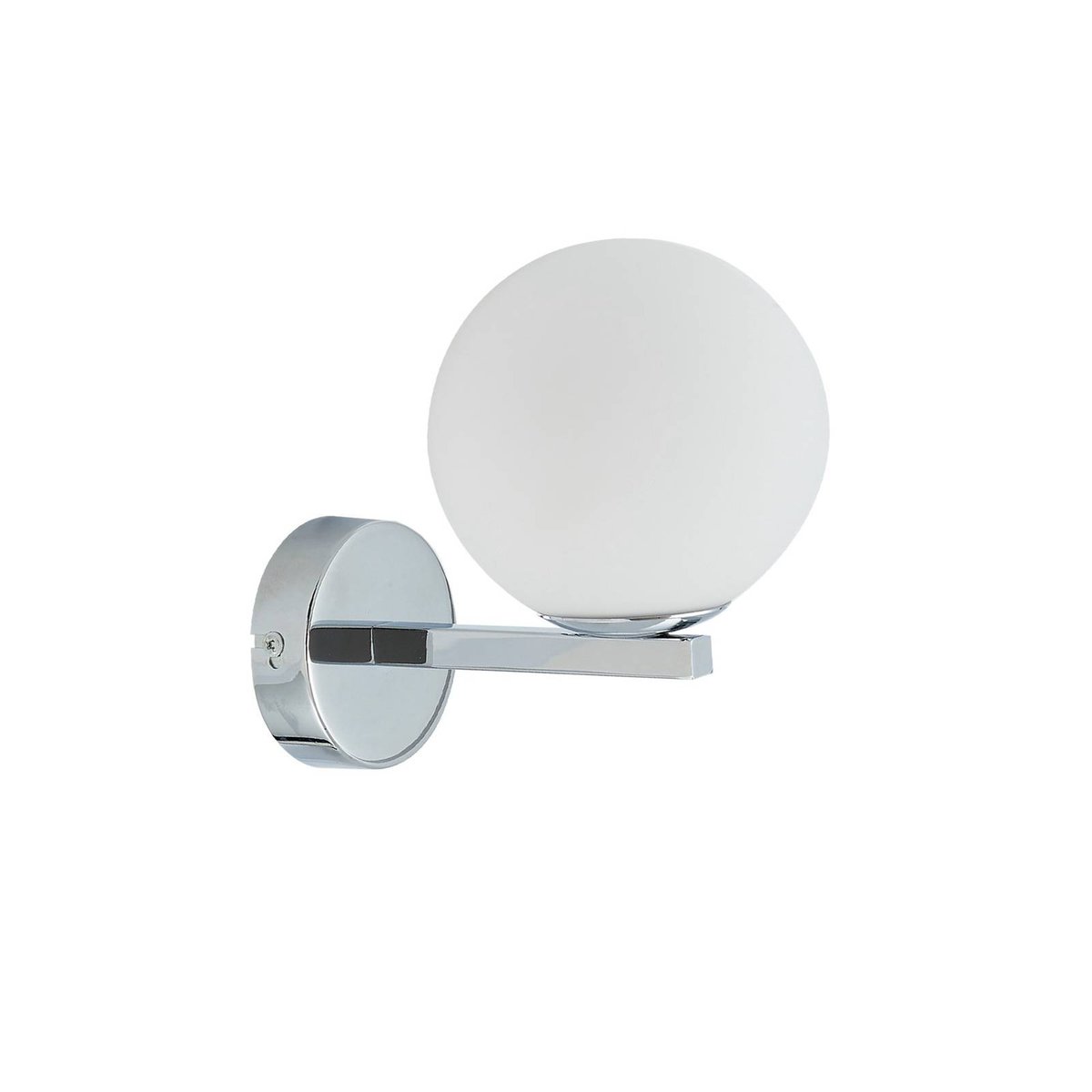 Applique en métal, Bidolo couleur chrome, LUCANDE