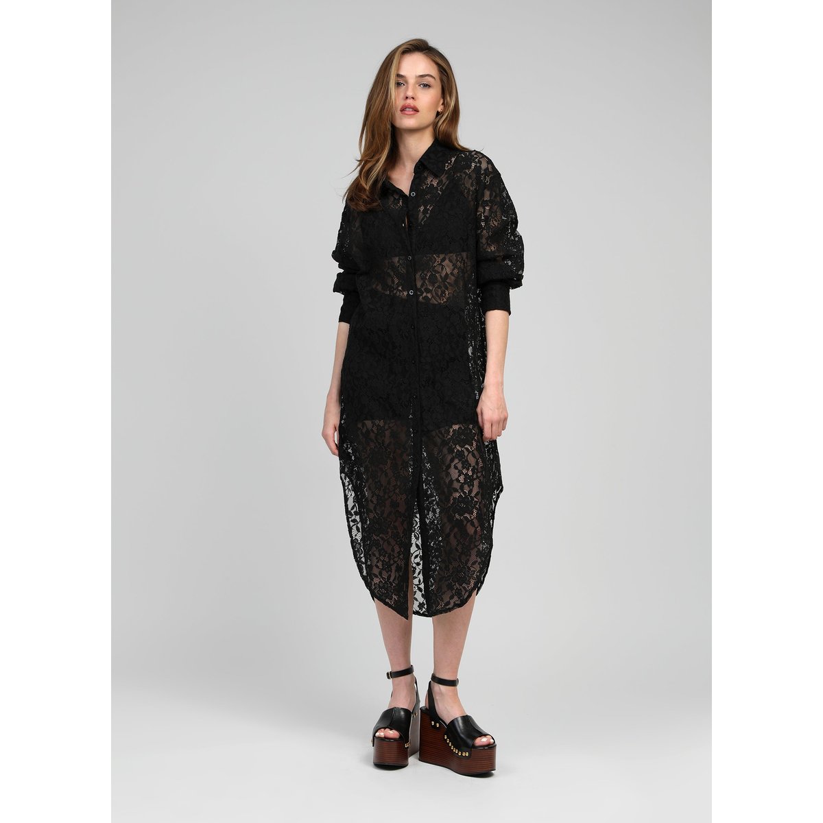 Robe Midi EOLE noir, AN'GE