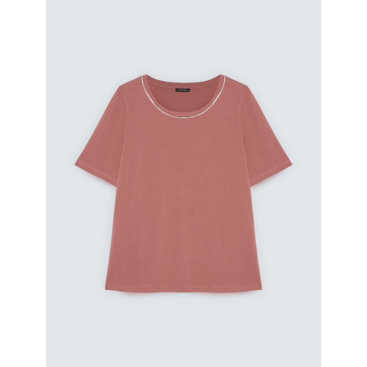 T-shirt avec applications lumineuses rose, FIORELLA RUBINO