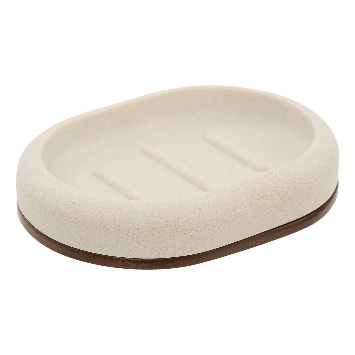 Porte-savon ovale ARGILEO beige, 5FIVE SIMPLY SMART