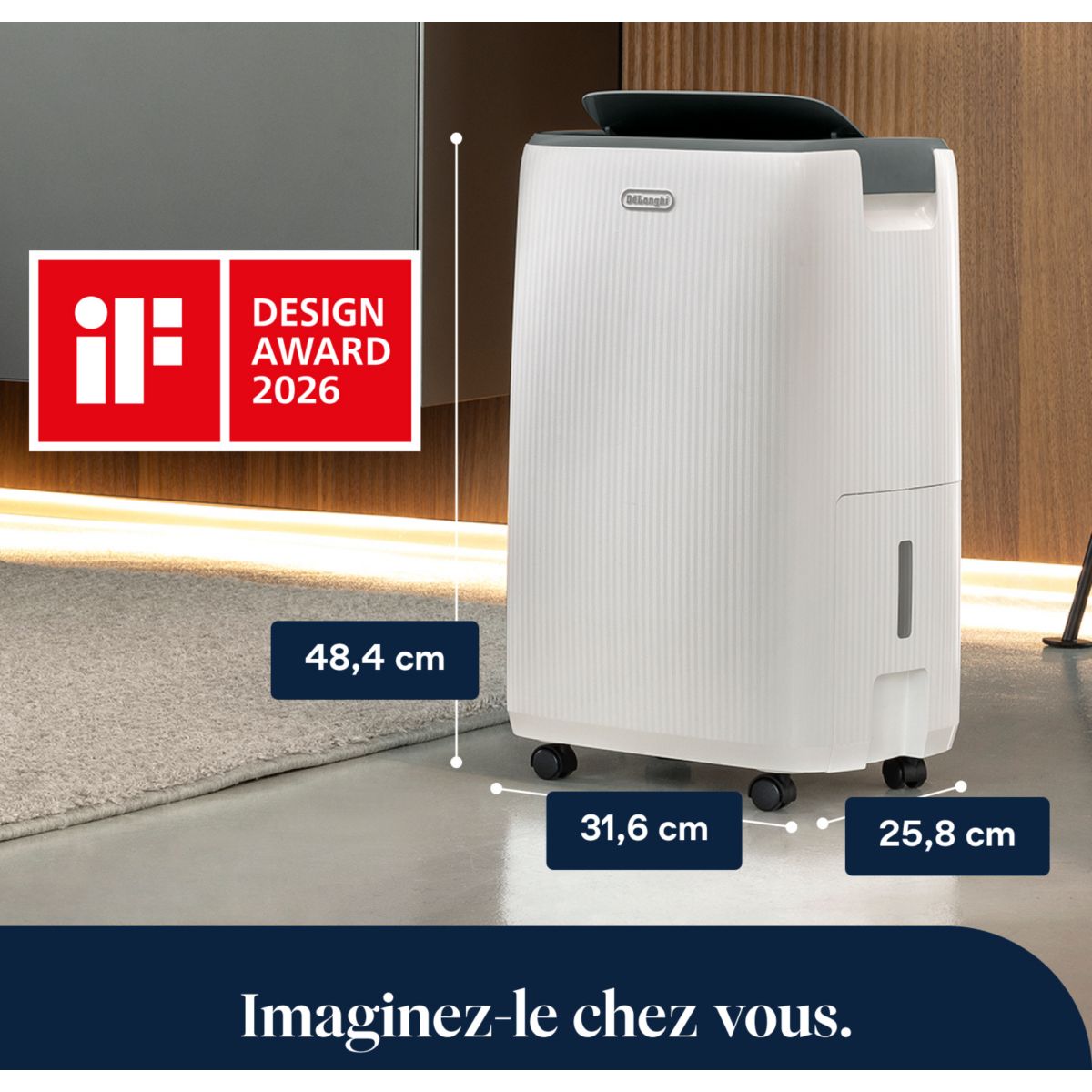 Deshumidificateur DEP216 couleur unique, DELONGHI