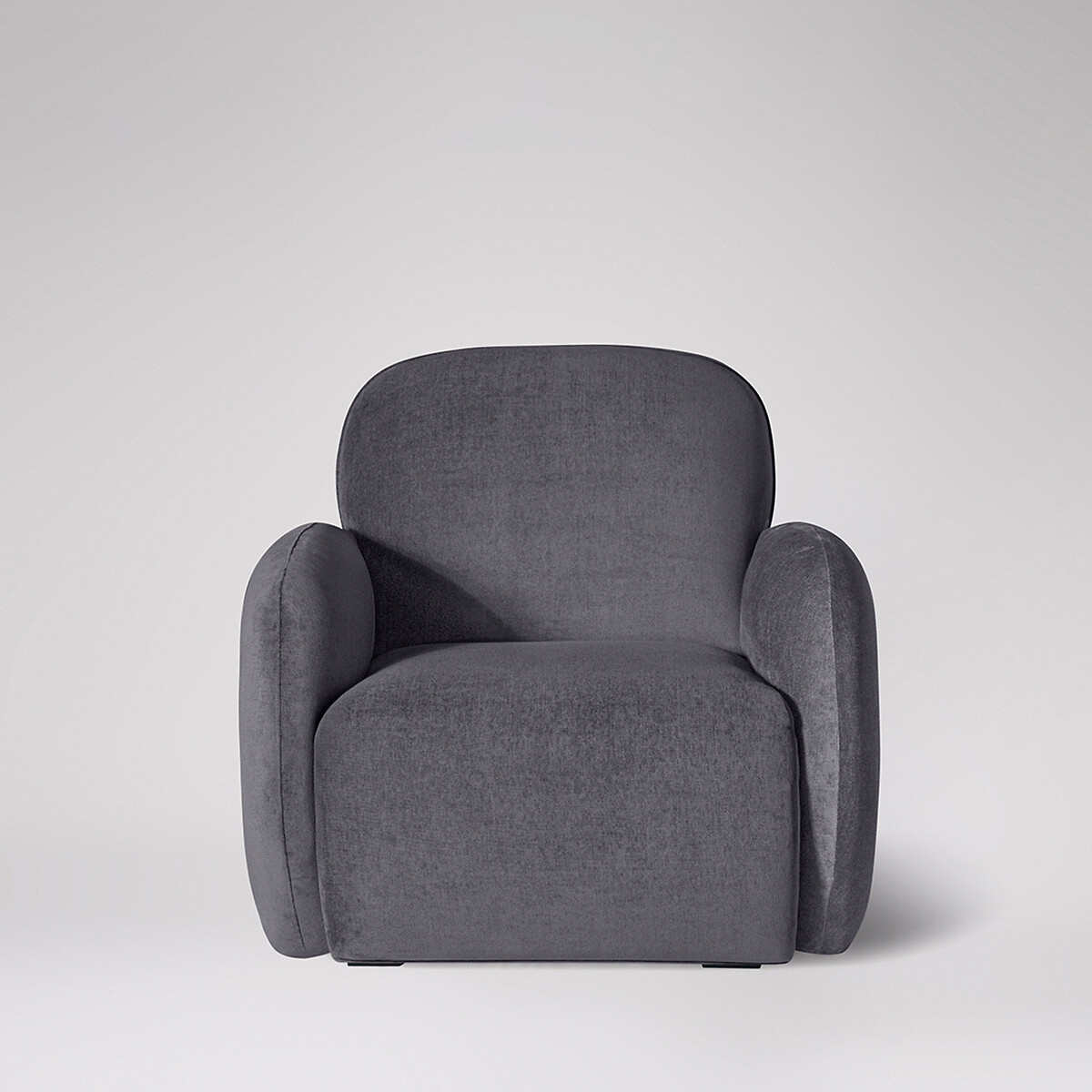 Briar Fabric Armchair dark grey , SWOON