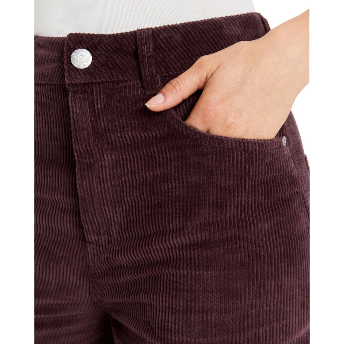 Pantalon ample en velours côtelé SURF ON CLOUD CORD. rouge huckleberry, ROXY