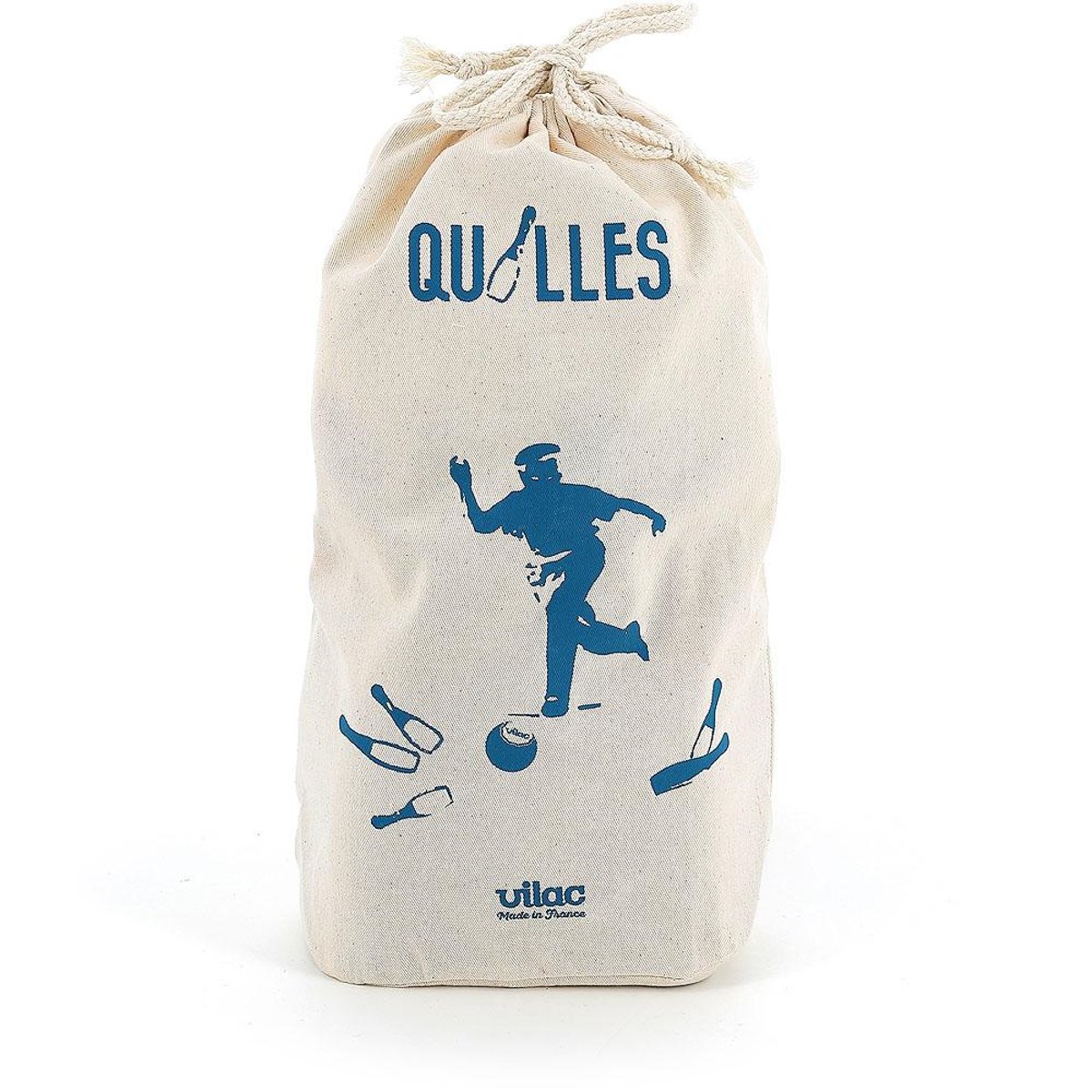 Jeu de quilles bowling bicolores beige, VILAC