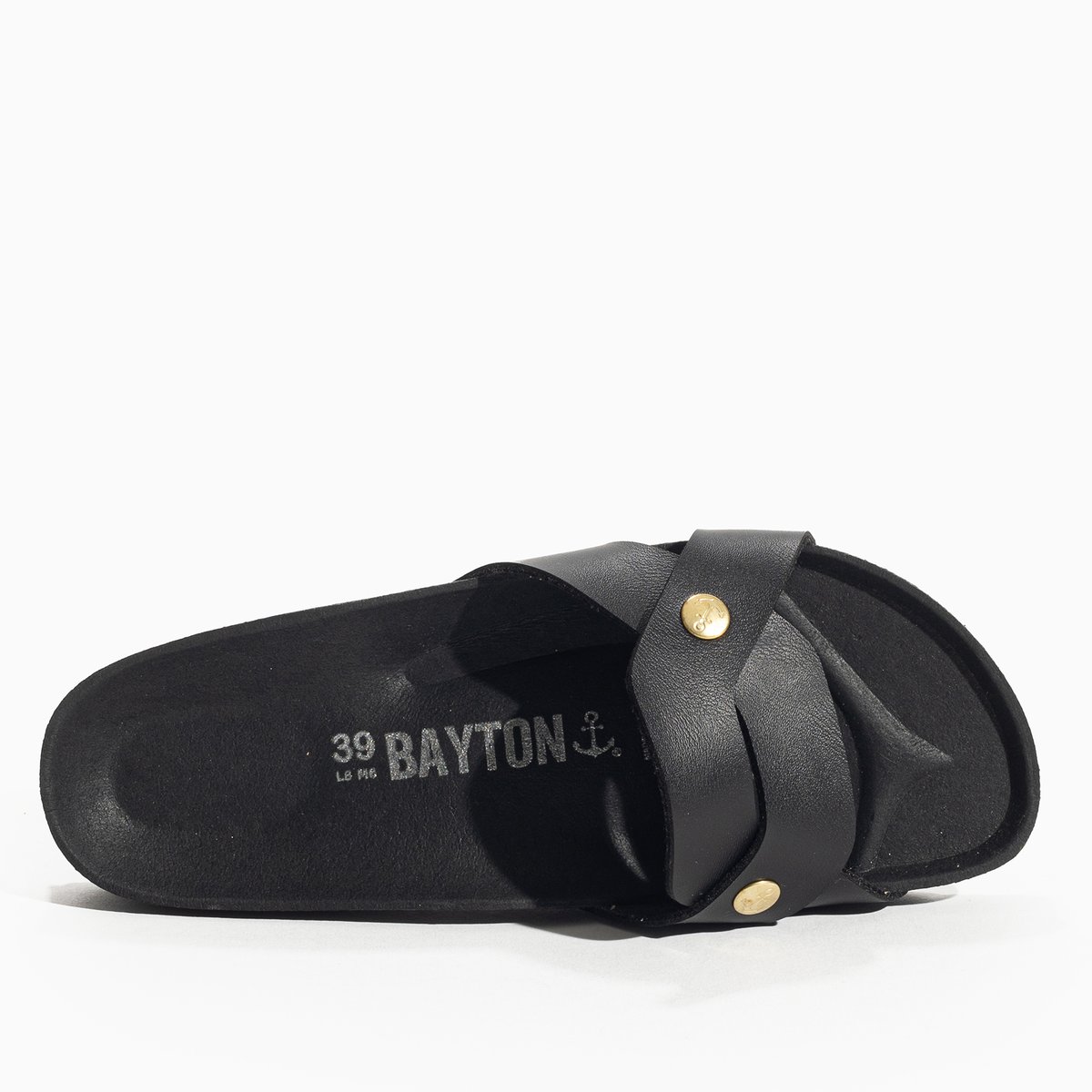 Sandales Vegan KLIMT noir, BAYTON