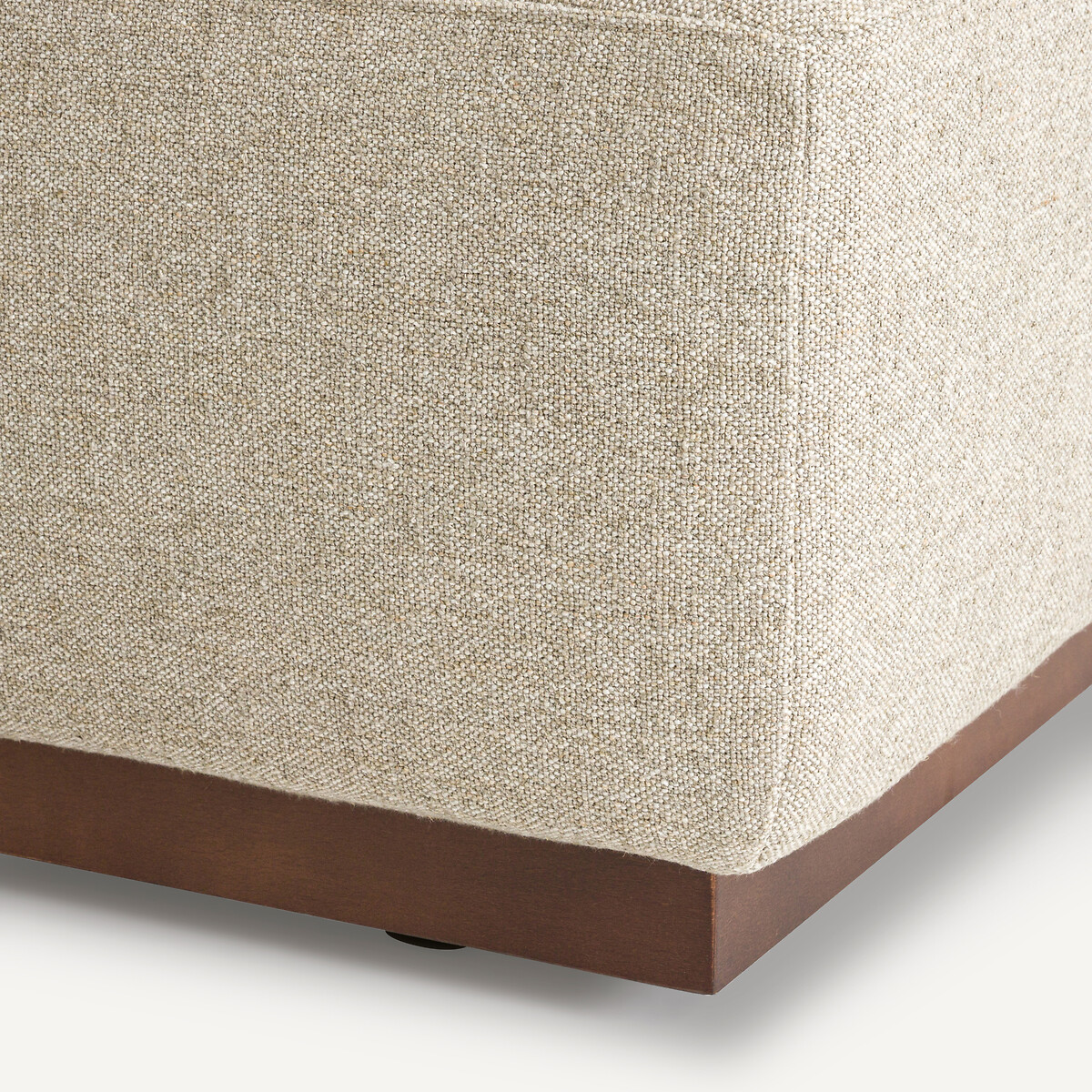 Angle gauche ouvert texturé viscose lin, Jacopo naturel, AM.PM