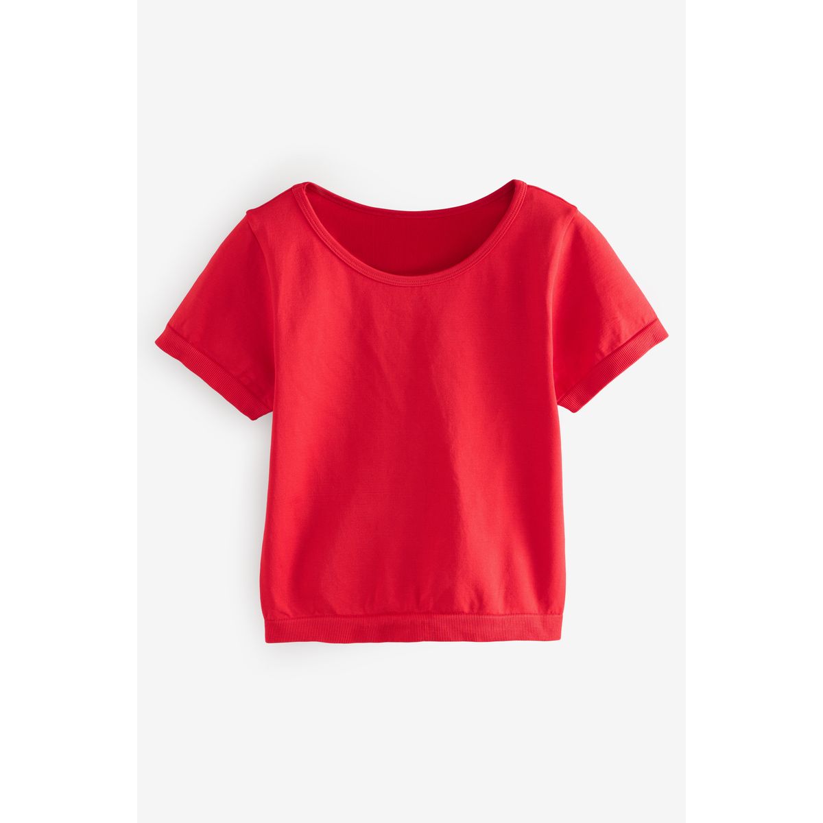T-shirt à manches courtes sans coutures rouge, NEXT