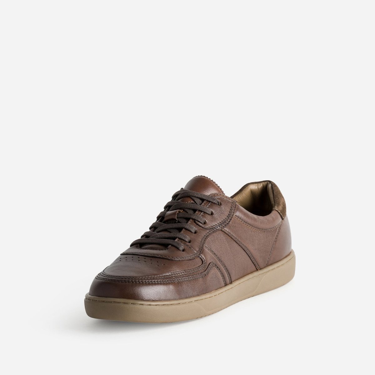 Basket en cuir PARFAIT cognac, ERAM
