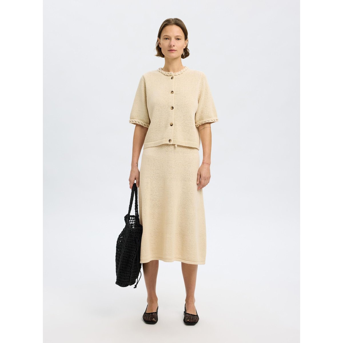 Jupe En Maille birch, SELECTED