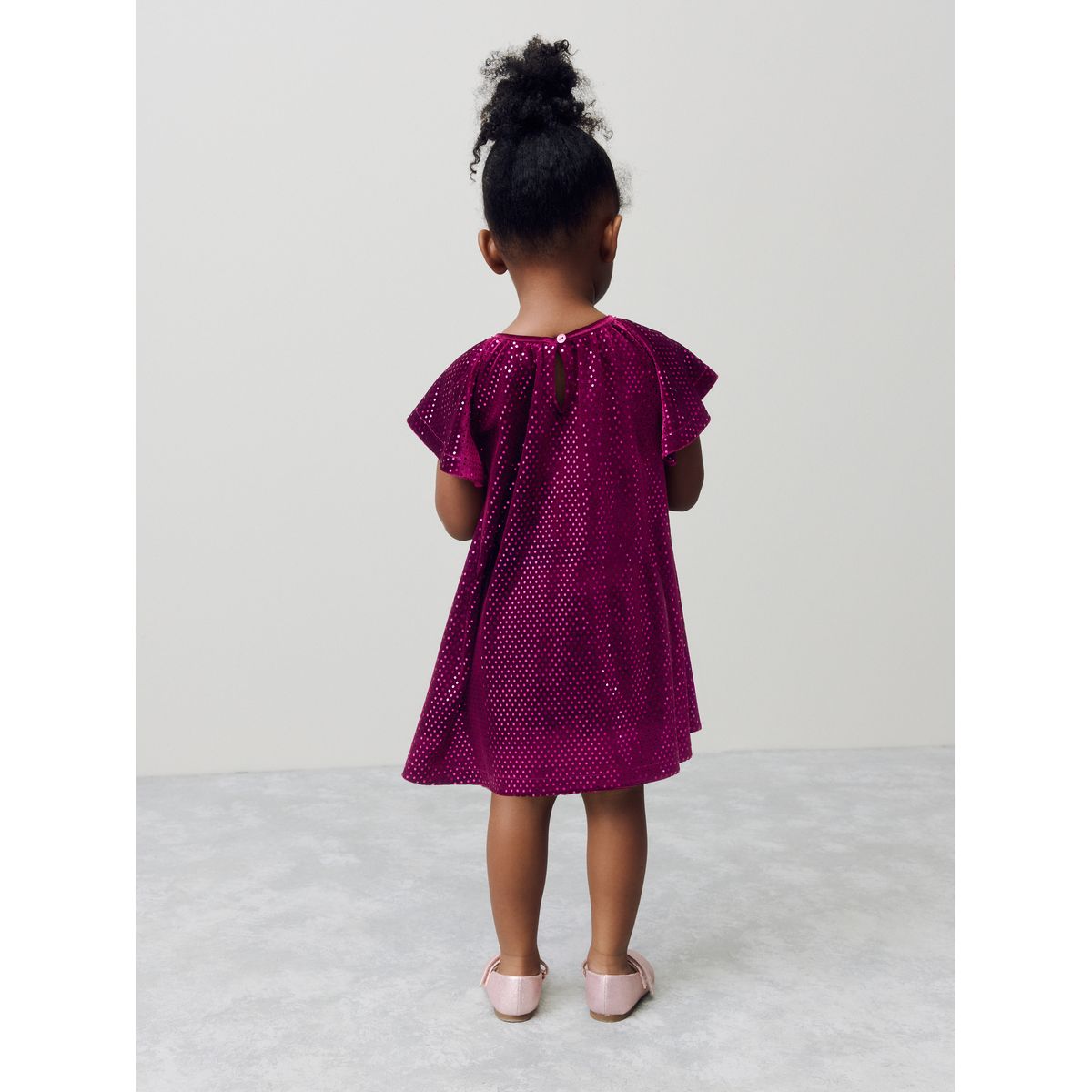 Robe de soirée en velours à sequins rouge bordeaux, NEXT