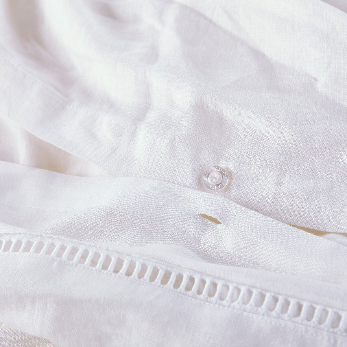 Scala Washed Linen Duvet Cover white, AM.PM