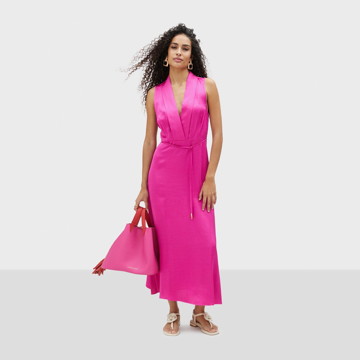 Robe longue sans manches fushia, LOLA CASADEMUNT
