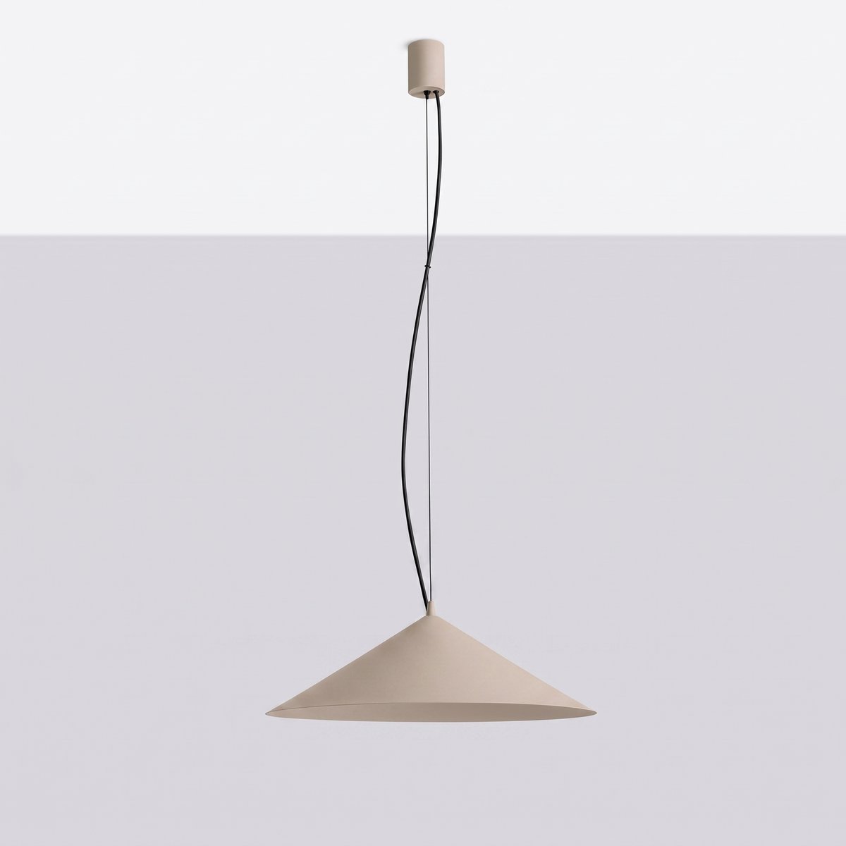 Suspension Acier Taupe LED 1 Fint taupe, EDEN