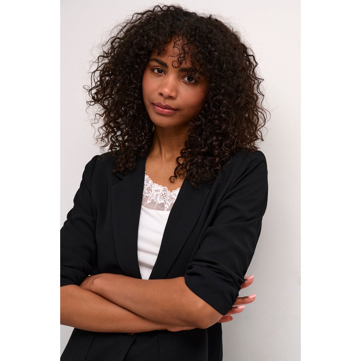 Blazer noir pitch black, CREAM
