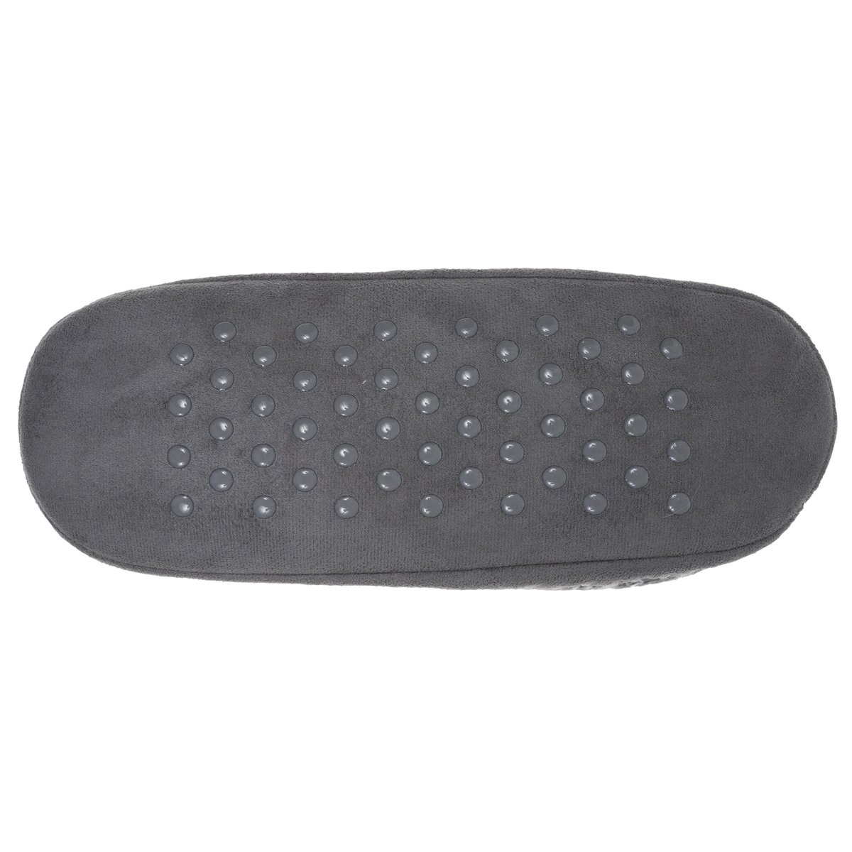 Chaussettes d'intérieur maille côtelée, picots antidérapants gris, ISOTONER