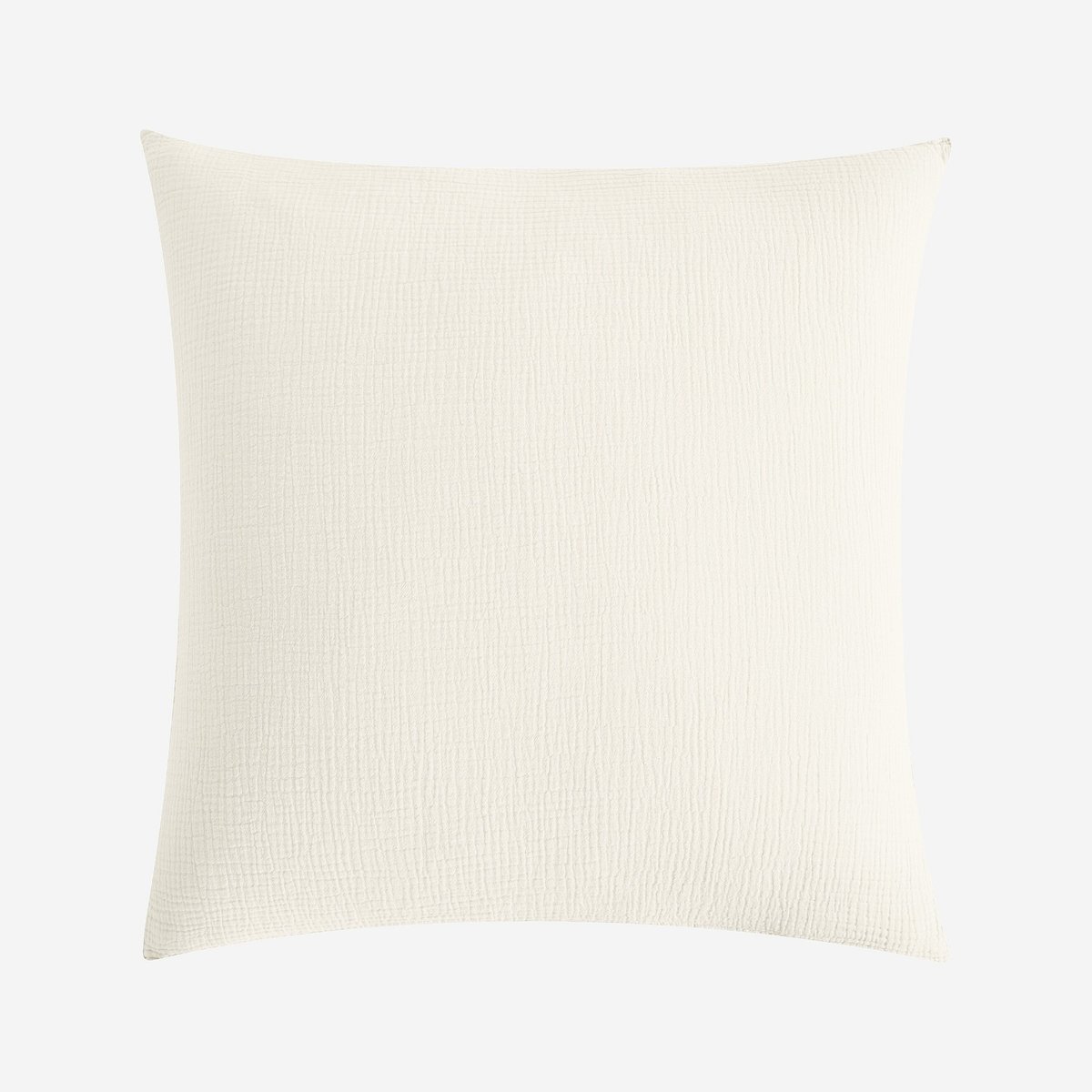 Taie d'oreiller en satin de coton ARIELLE crème, HABITAT