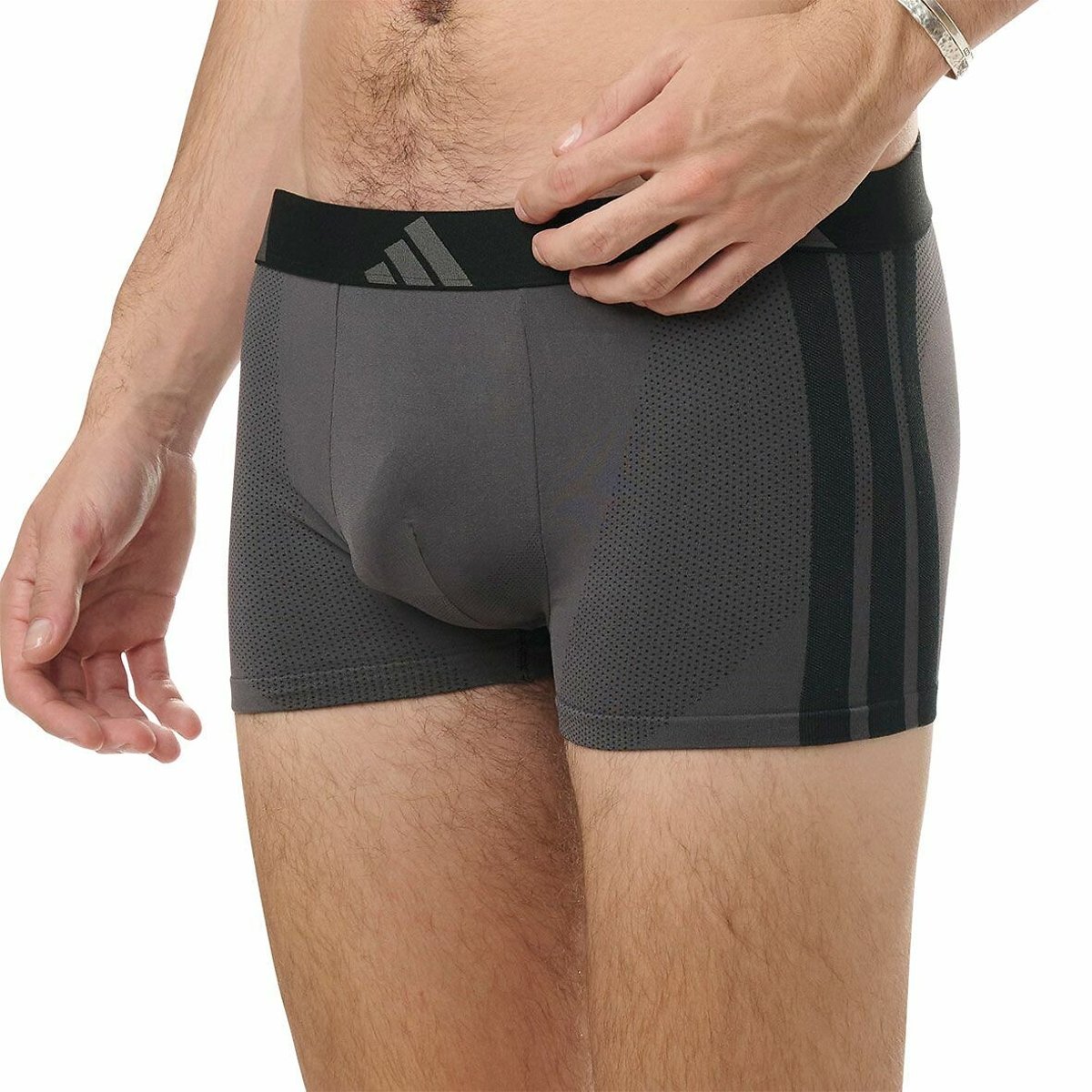 Lot de 2 boxers unis Comfort Flex noir + gris anthracite, ADIDAS SPORTSWEAR