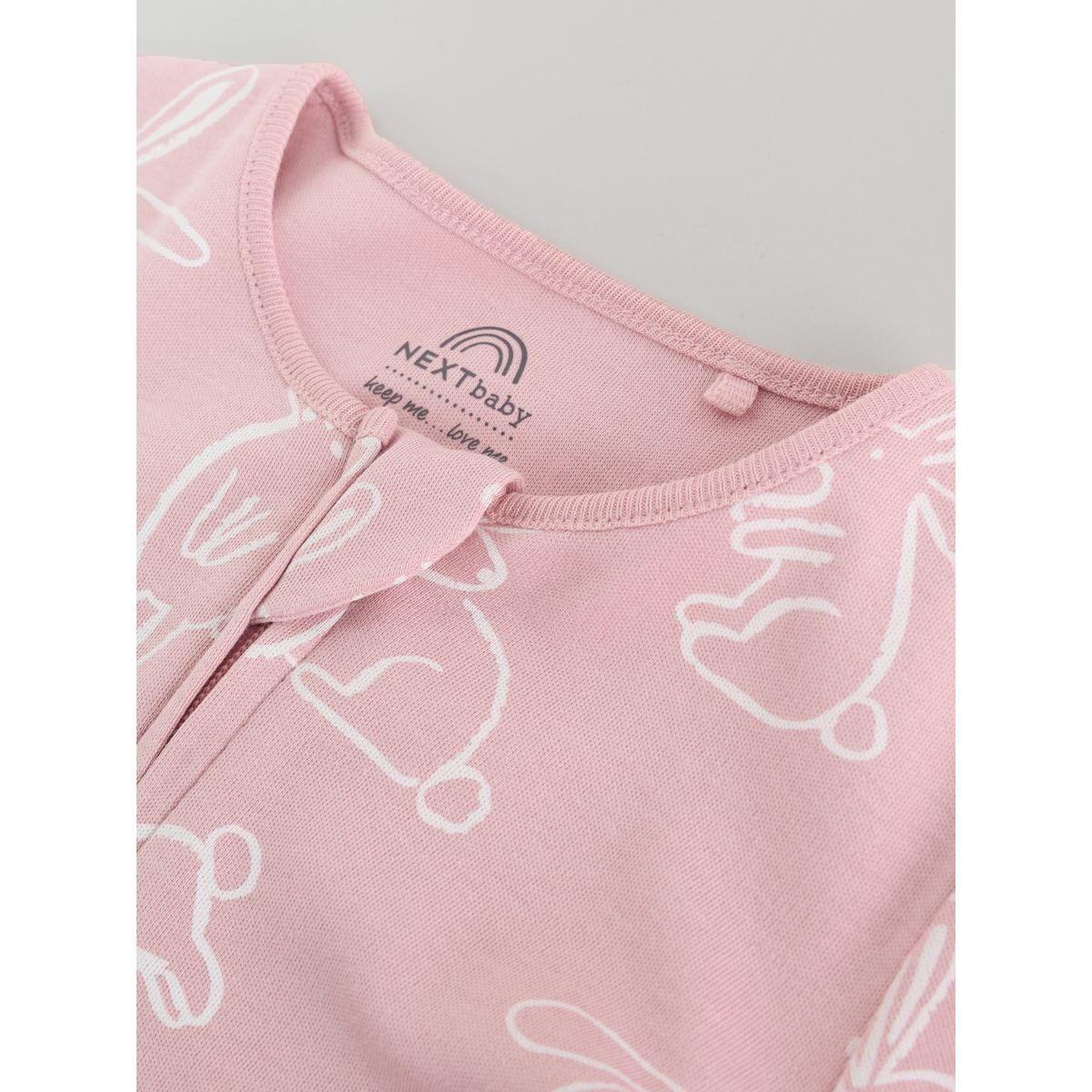 Dors-bien à zip double sens bébé, lot de 3 rose, NEXT