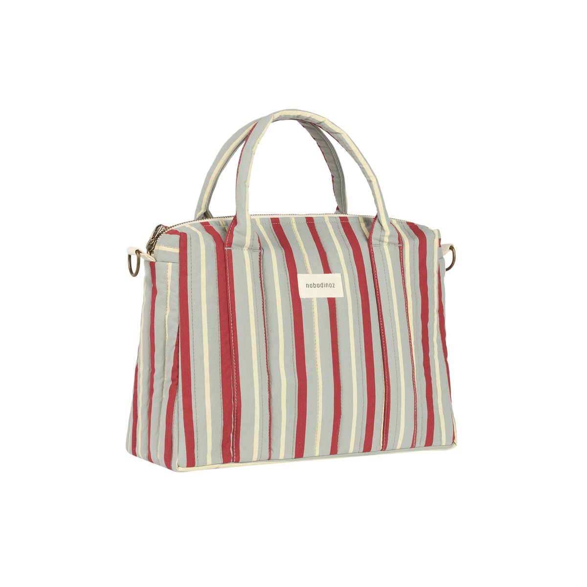 Organisateur de pousette & mini sac STORIES Édition limitée rayures rouges et bleues, NOBODINOZ