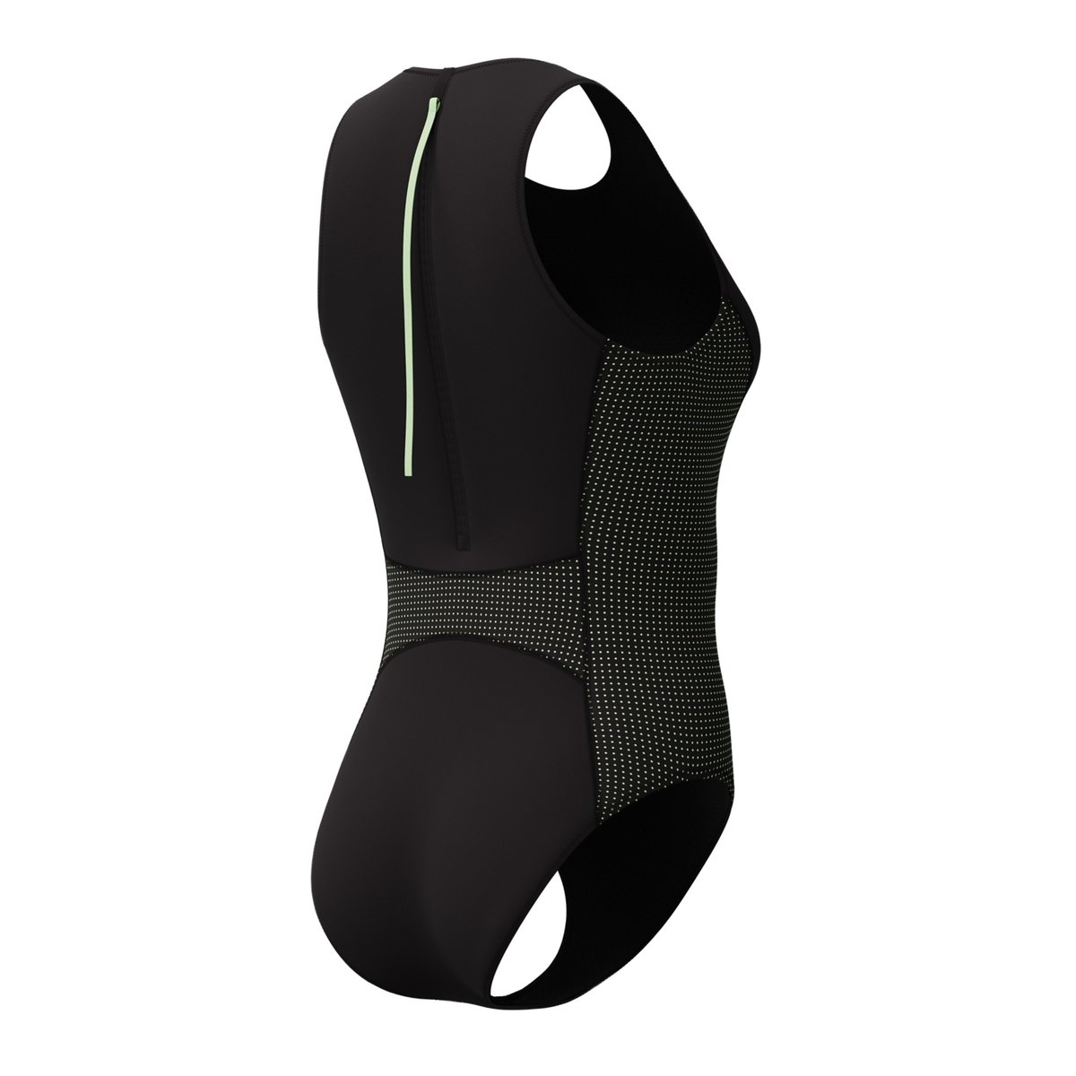 Maillot de bain 1 pièce motif/style à pois SCUBA FLEX HYDRA noir, SPEEDO