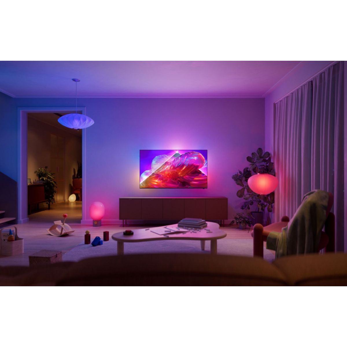 TV QLED 65PQS9001 (2026) 65" (164 cm) 4K Ultra HD - Expérience Gaming, 144Hz, Ambilight, Smart TV couleur unique, PHILIPS