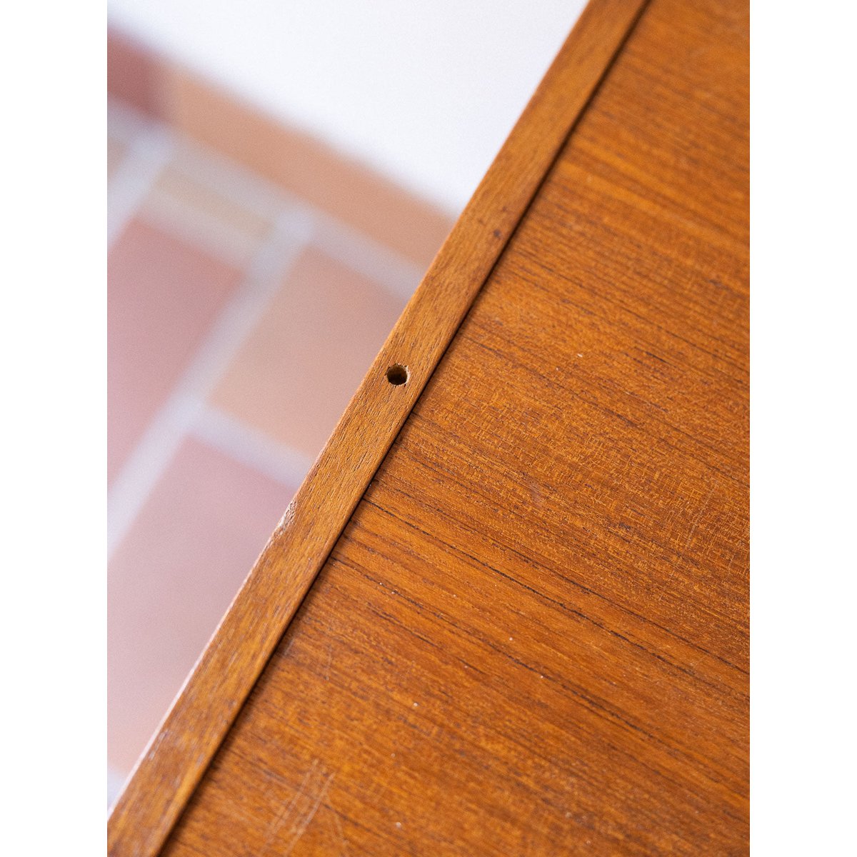 Commode aux poignées carrées Olga N°1058 - Bon état marron, DEBONGOUT