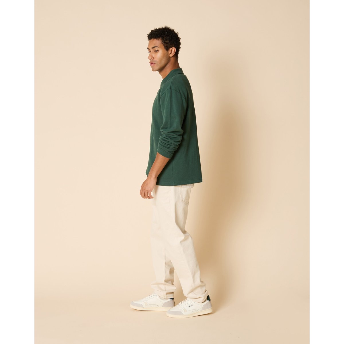 Polo en maille vert forêt, FAGUO