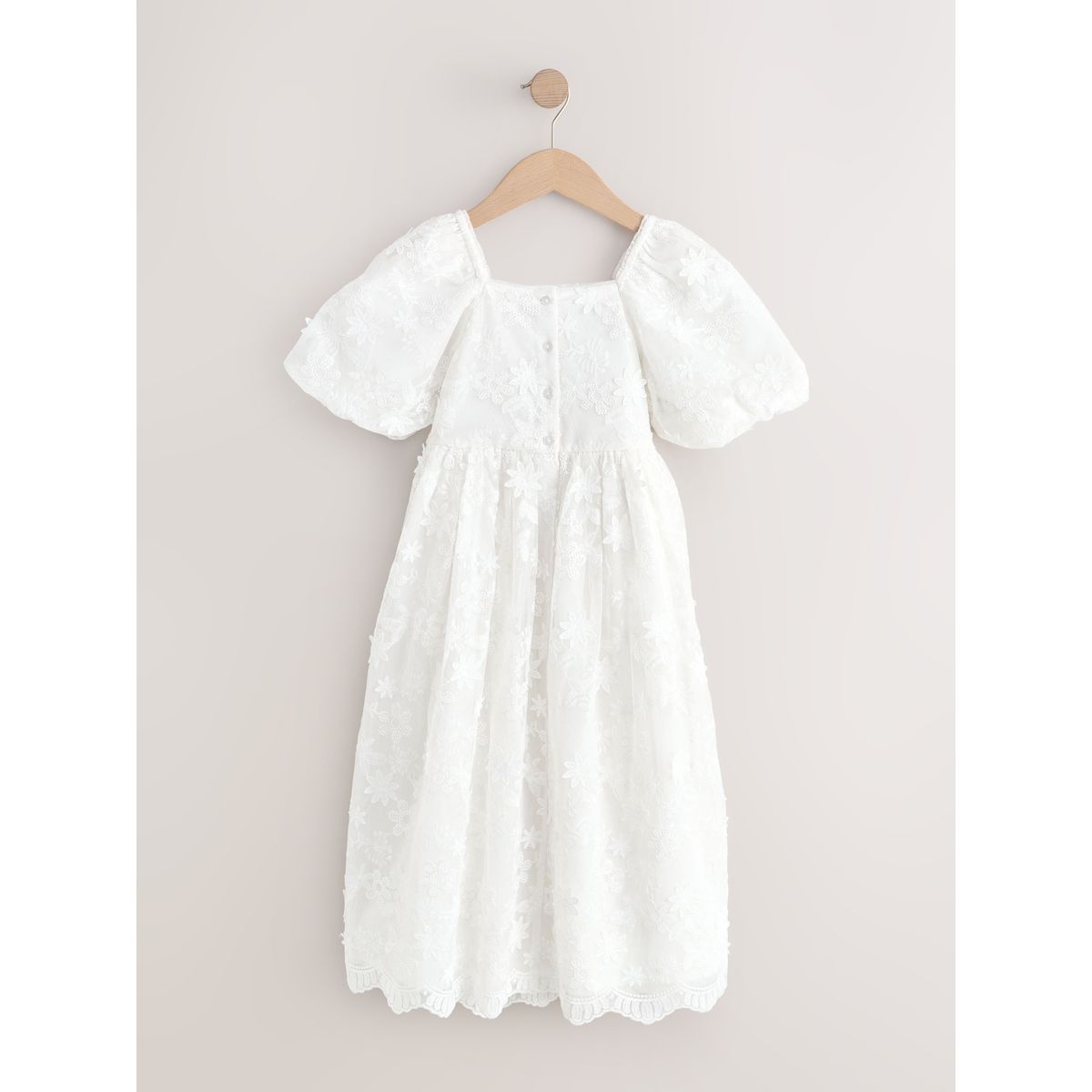 Robe longue petite demoiselle d'honneur blanc, NEXT