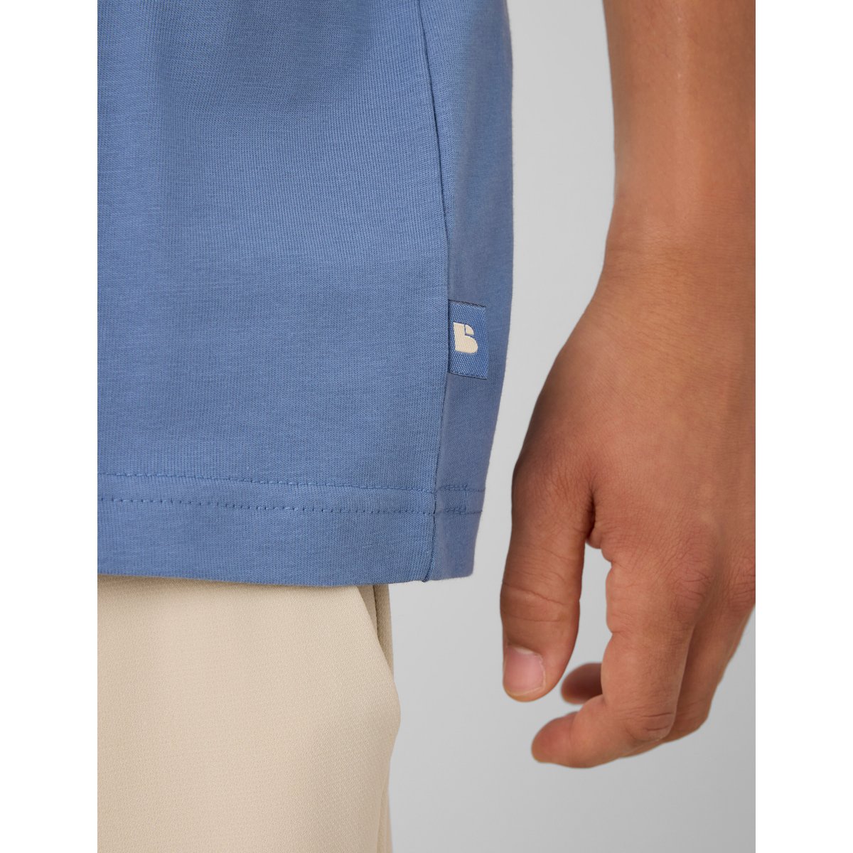 T-shirt imprimé devant / dos bleu, BZB