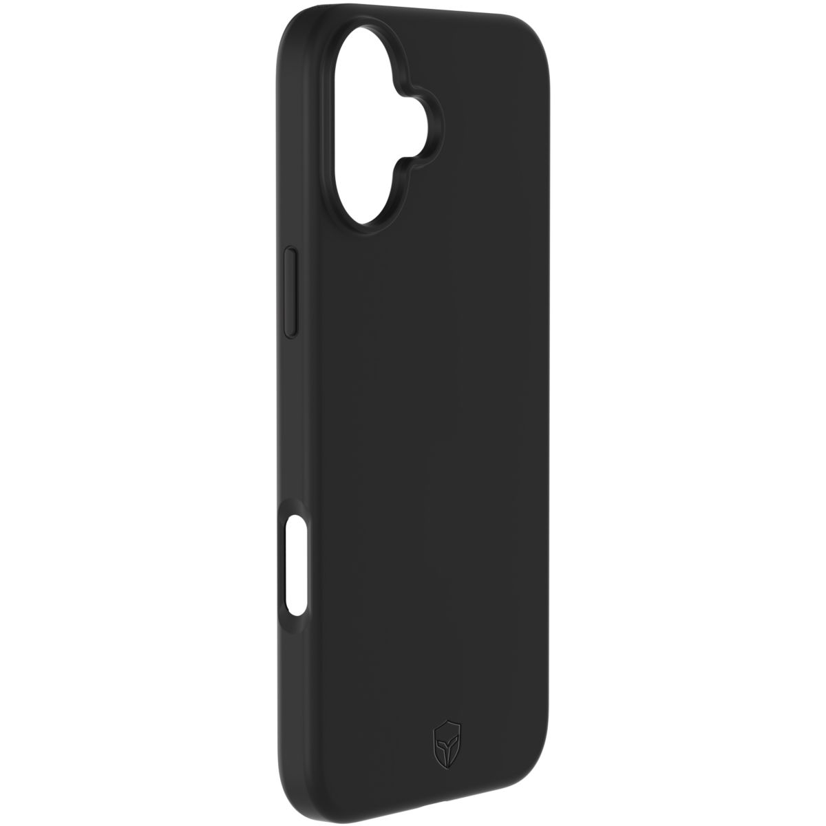 Coque iPhone 16 Plus MagSafe siliconne Noir couleur unique, FORCE CASE