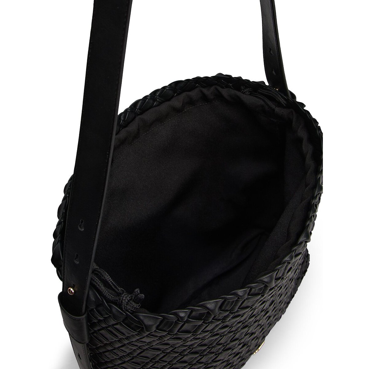 Sac tressé, TH BRAIDED MAXI HOBO noir, TOMMY HILFIGER