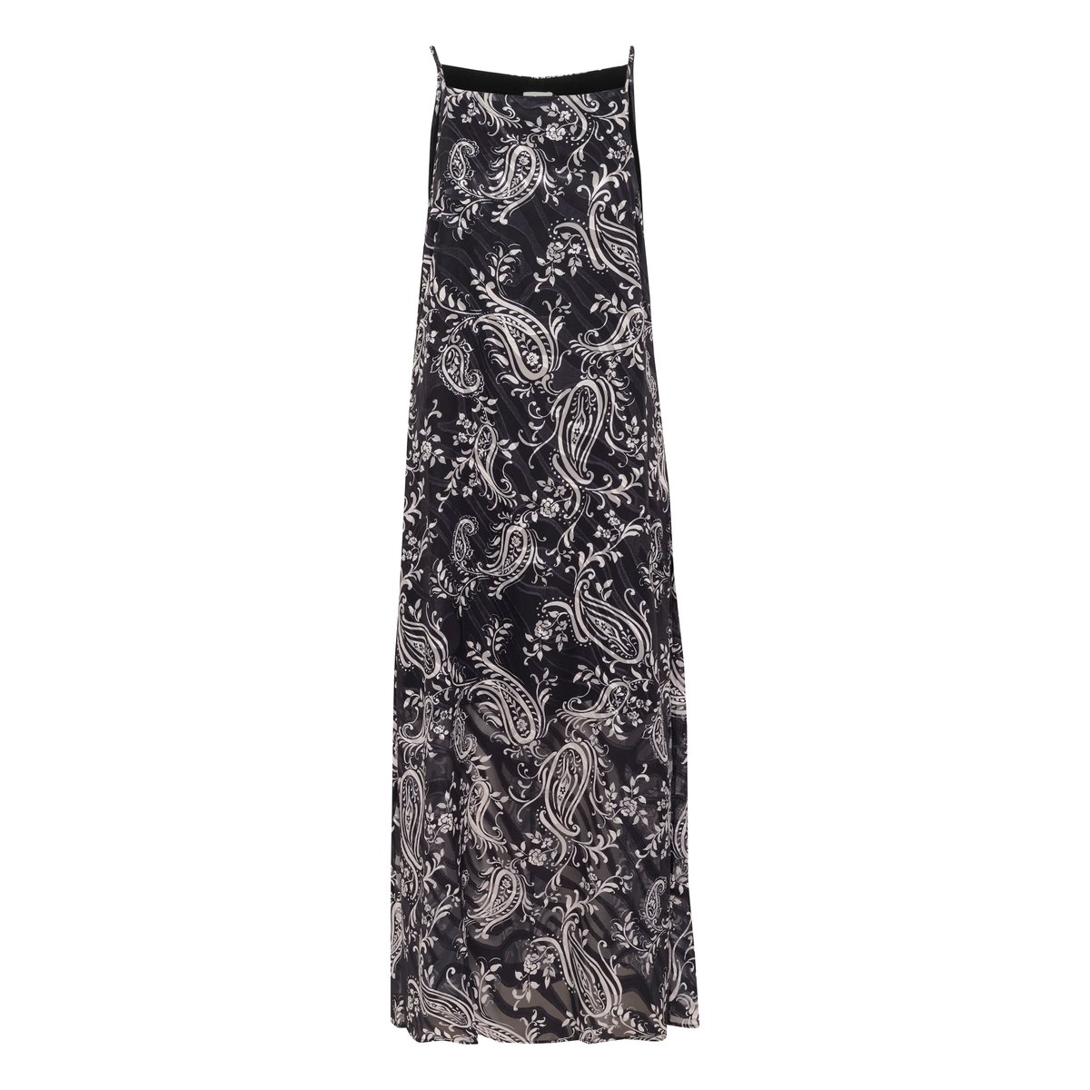 Robe noir black/turtledove paisley, KAFFE