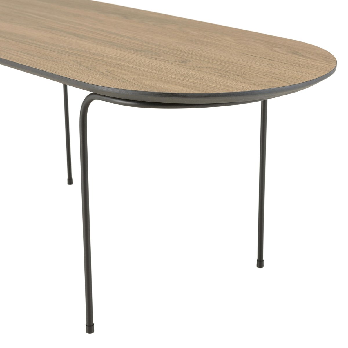 Table basse ovale effet bois LANDAISE bois naturel, PIER IMPORT