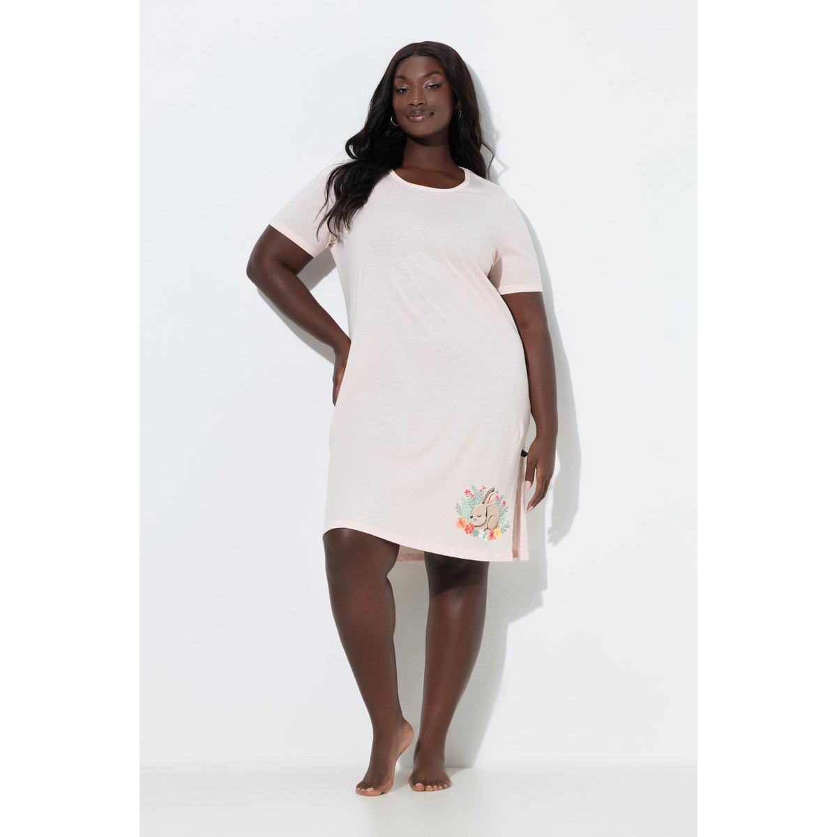 Lot de 2 grands t-shirts/chemises de nuit rose, ULLA POPKEN