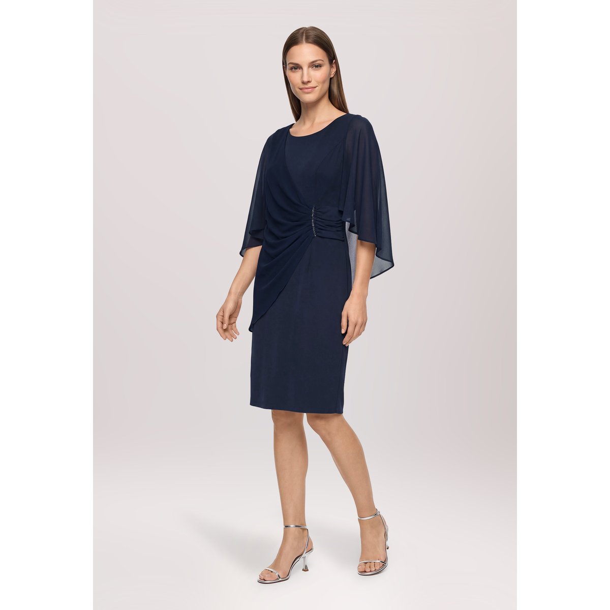 Robe de cocktail à fronce night sky, VERA MONT