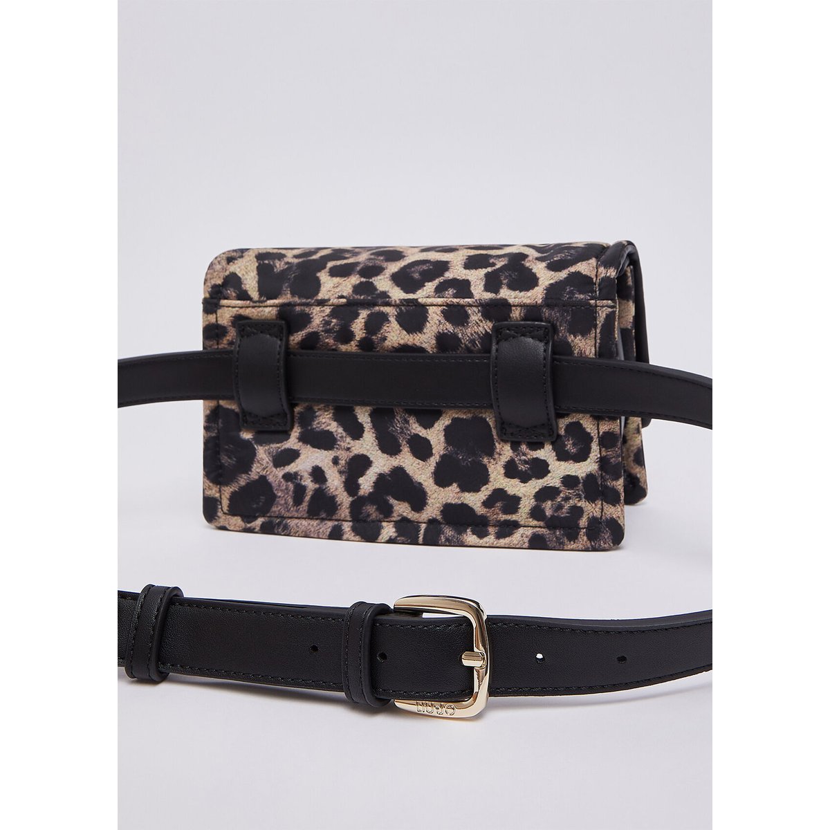 Sac porté épaule format petit animalier noir animalier, LIU JO