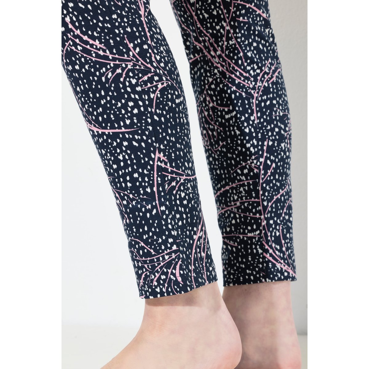 Legging en coton bio marine, ULLA POPKEN
