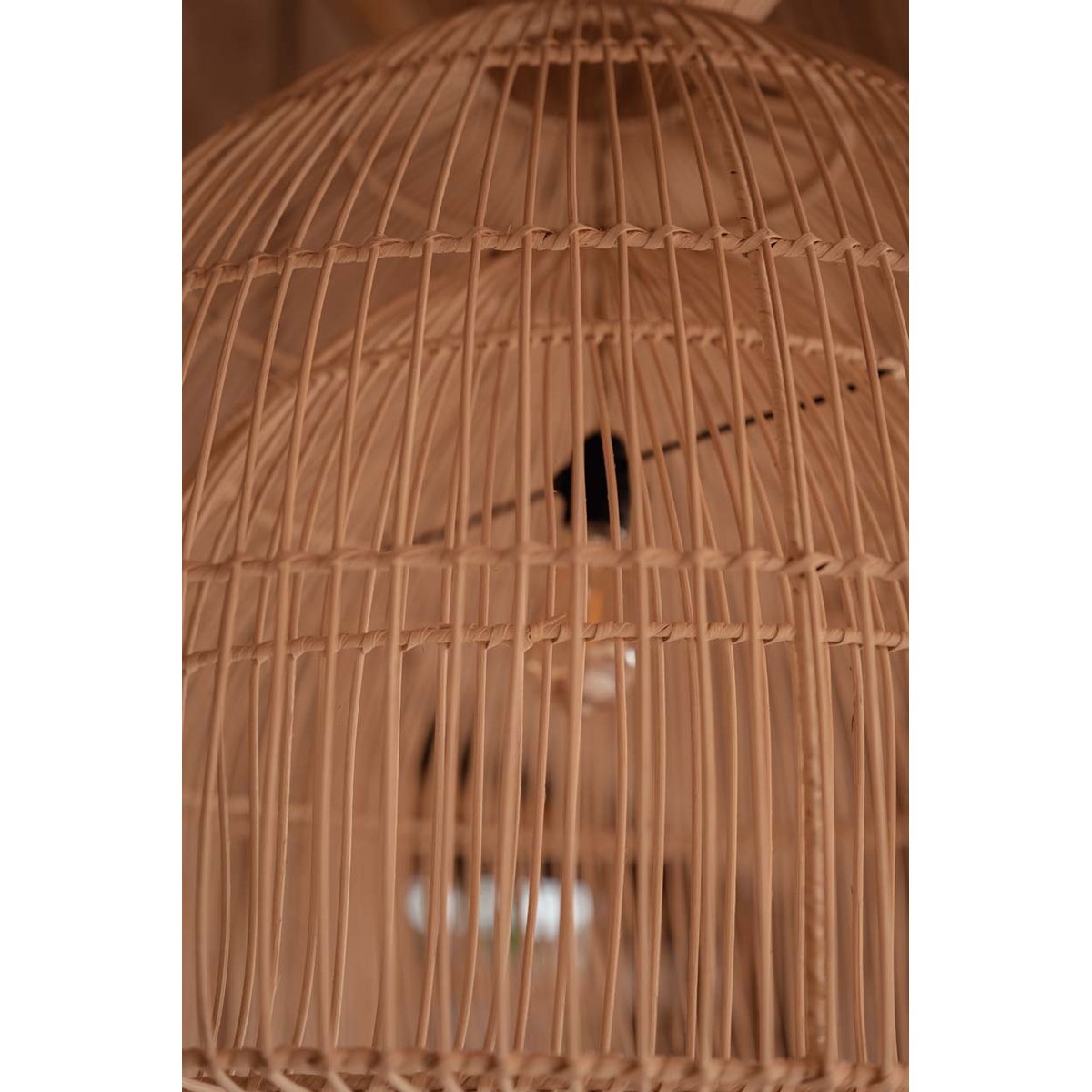 Suspension en rotin MATCHA WHISK beige, BAZAR BIZAR